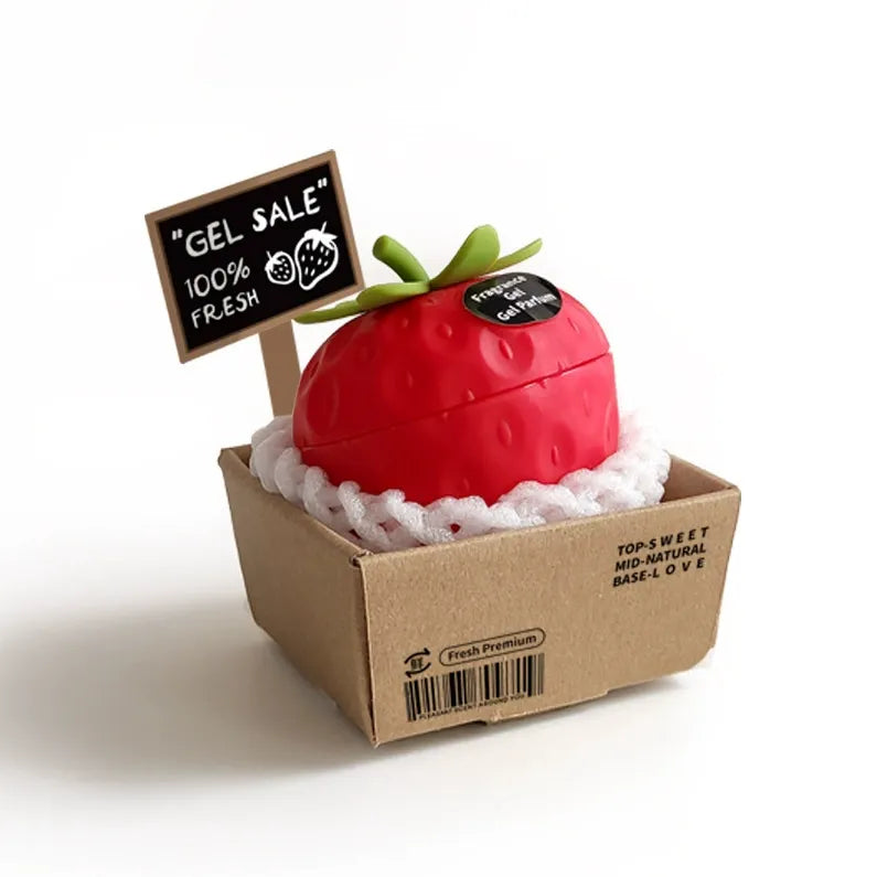 Strawberry Gel Air Freshener – Fruit Shape Series