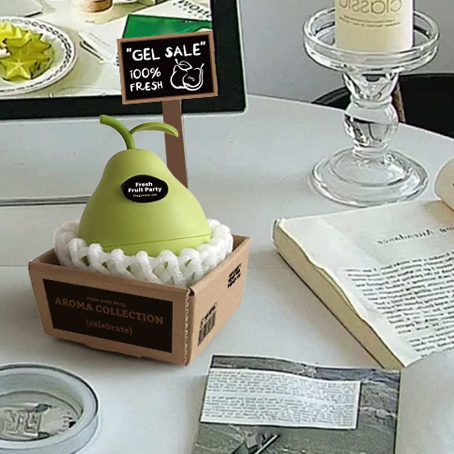 Pear Gel Air Freshener – Fruit Shape Series